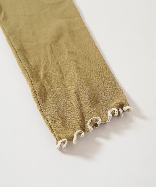 Crisp yours（クリスプユアーズ）の「メロウメッシュTシャツ（Tシャツ/カットソー・レディース・カーキ/アイボリー/テラコッタ・FREE）」の22枚目の写真