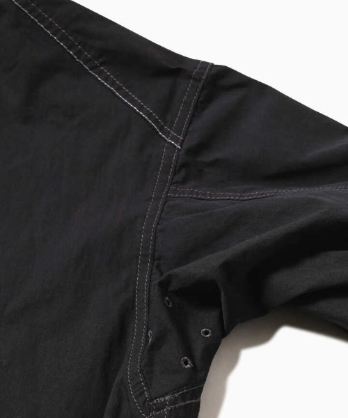 Barbour（バブアー）の「and wander × Barbour / アンドワンダー×バブア―　 Barbour CORDURA shirt バブアーコーデュラシャツ 5741281047（ブルゾン・メンズ・ブラック/カーキ・3/4/5）」の11枚目の写真