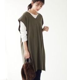 ジレニットワンピース　＊◇