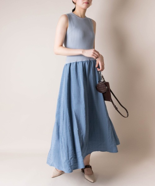 本店 日本 ニットドッキングワンピース ワンピース Randa ランダ のファッション 爆買い Arenatheatre Net