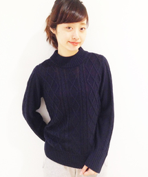 Kastane | 【Kastane】ハイネックケーブルプルオーバー(ニット/セーター)