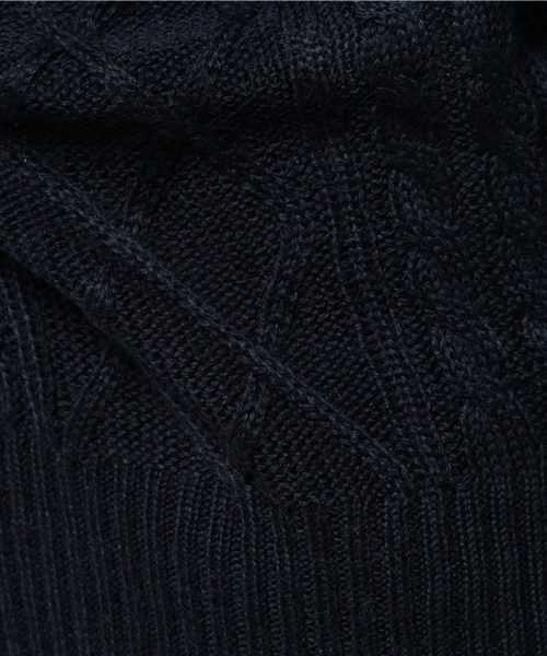 Kastane(カスタネ)の「【Kastane】ハイネックケーブルプルオーバー(ニット/セーター・レディース・ピンク/ネイビー/オフホワイト/グレー・FREE)」の11枚目の写真