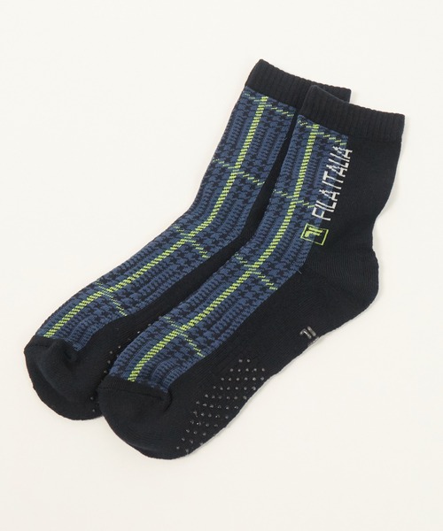 FILA（フィラ）の「【FILA GOLF/フィラゴルフ】ロゴ入り クルーソックス/持続消臭（ソックス/靴下・メンズ・ブラック/ネイビー/カーキ・FREE）」の3枚目の写真