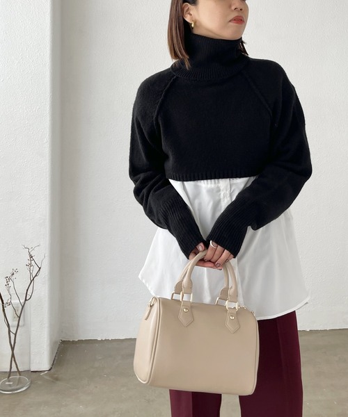 Shelly island（シェリーアイランド）の「ボストンバッグ（ボストンバッグ・レディース・グリーン/ベージュ/ブラック・FREE）」の19枚目の写真