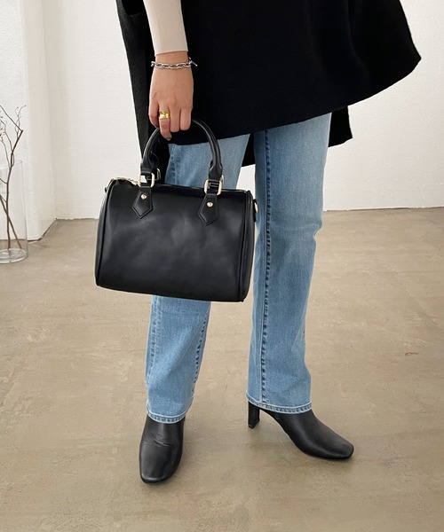 Shelly island（シェリーアイランド）の「ボストンバッグ（ボストンバッグ・レディース・グリーン/ベージュ/ブラック・FREE）」の17枚目の写真