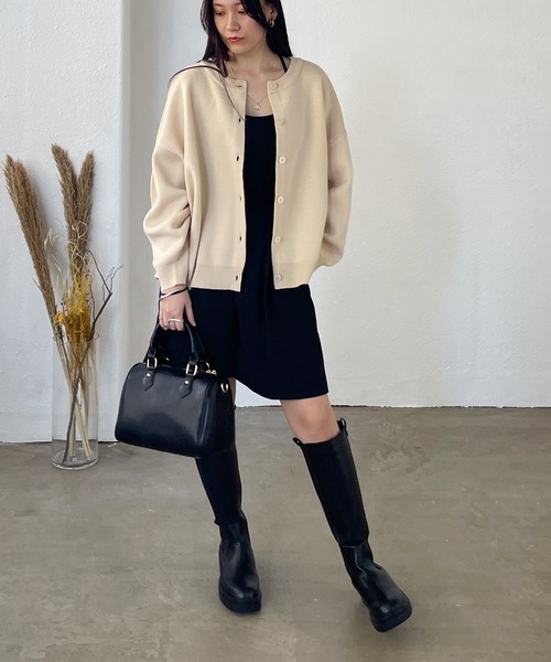 Shelly island（シェリーアイランド）の「ボストンバッグ（ボストンバッグ・レディース・グリーン/ベージュ/ブラック・FREE）」の4枚目の写真