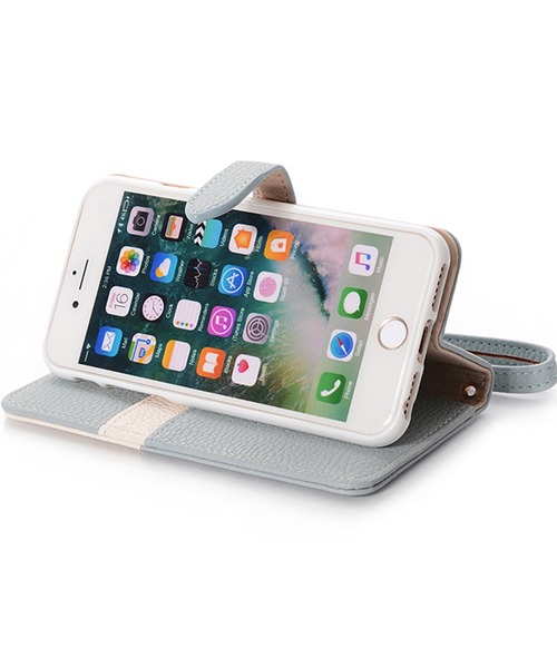 セール】手帳型 パステルカラー iPhoneケース ストラップ付
