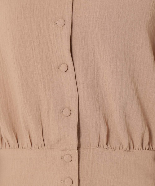 mysty woman(ミスティウーマン)の「楊柳フェミニンブラウス 236585(シャツ/ブラウス・レディース・ブラック/グリーン/キャメル・FREE)」の6枚目の写真