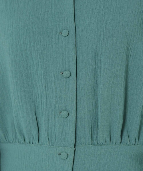 mysty woman(ミスティウーマン)の「楊柳フェミニンブラウス 236585(シャツ/ブラウス・レディース・ブラック/グリーン/キャメル・FREE)」の9枚目の写真