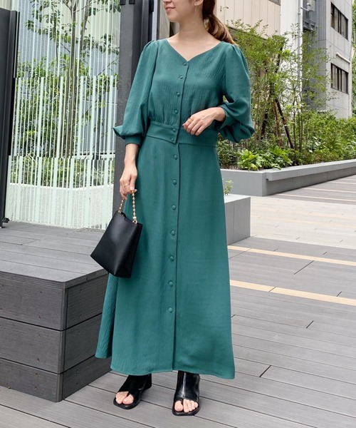 mysty woman(ミスティウーマン)の「楊柳フェミニンブラウス 236585(シャツ/ブラウス・レディース・ブラック/グリーン/キャメル・FREE)」の13枚目の写真