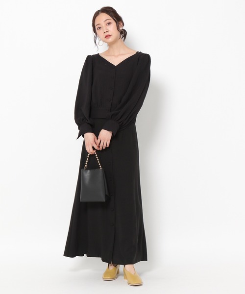 mysty woman(ミスティウーマン)の「楊柳フェミニンブラウス 236585(シャツ/ブラウス・レディース・ブラック/グリーン/キャメル・FREE)」の19枚目の写真