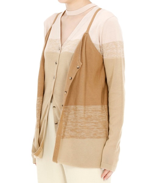 Lautashi(ラウタシー)の「Lautashi KNIT CARDIGAN(ニット/セーター・レディース・ベージュ・2/1)」の3枚目の写真