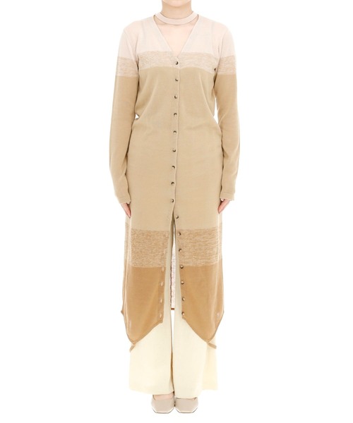 Lautashi(ラウタシー)の「Lautashi KNIT CARDIGAN(ニット/セーター・レディース・ベージュ・2/1)」の2枚目の写真