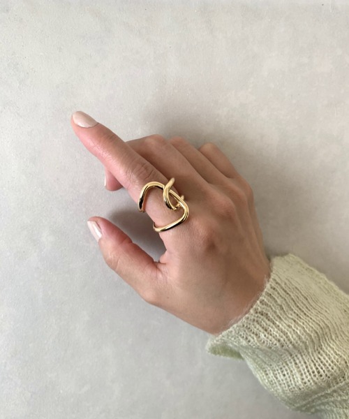 ciite'（シーテ）の「ビッグヒネリクロスリング（リング・レディース・シルバー/ゴールド・FREE）」の20枚目の写真