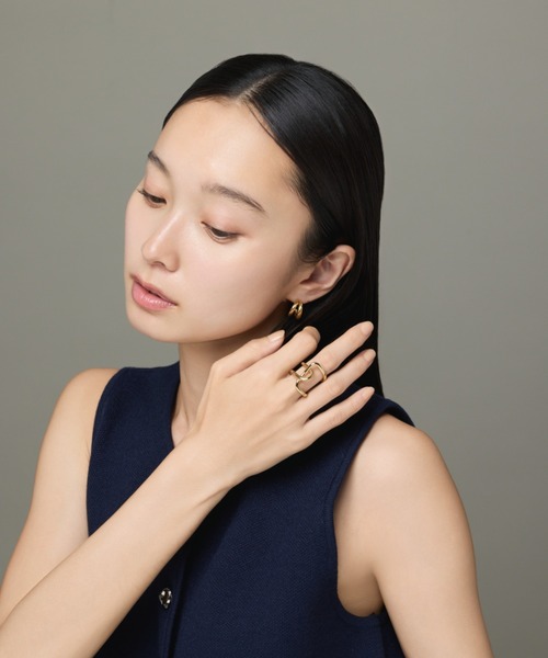 ciite'（シーテ）の「ビッグヒネリクロスリング（リング・レディース・シルバー/ゴールド・FREE）」の12枚目の写真