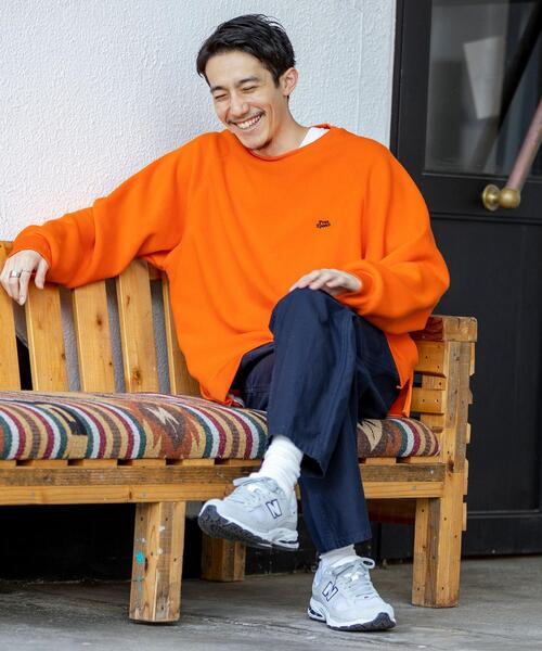 coen（コーエン）の「FreeSpeech(フリースピーチ)別注クルーネックフリース（スウェット・メンズ・ブラック/ベージュ/グレー/オフホワイト/オリーブ/オレンジ・SMALL/MEDIUM/LARGE/X-LARGE）」の6枚目の写真