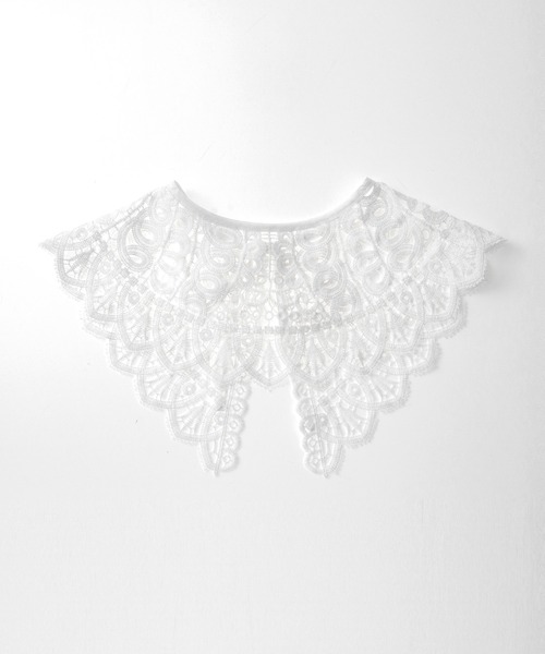 Honeys（ハニーズ）の「付け衿（レース）（付け襟・レディース・ホワイト・FREE）」の2枚目の写真