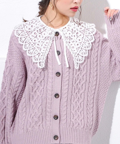 Honeys（ハニーズ）の「付け衿（レース）（付け襟・レディース・ホワイト・FREE）」の4枚目の写真