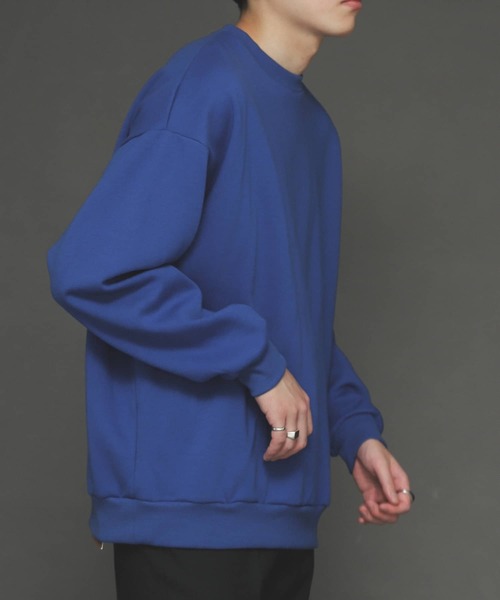 SENSE OF PLACE by URBAN RESEARCH（センスオブプレイスバイアーバンリサーチ）の「『XLサイズWEB/一部店舗限定』ウラキモウカラースウェットシャツ（スウェット・メンズ・ライトブルー/ブラック/パープル/ブルー/グリーン/アイボリー/ライトベージュ/オレンジ・MEDIUM/LARGE/X-LARGE）」の6枚目の写真