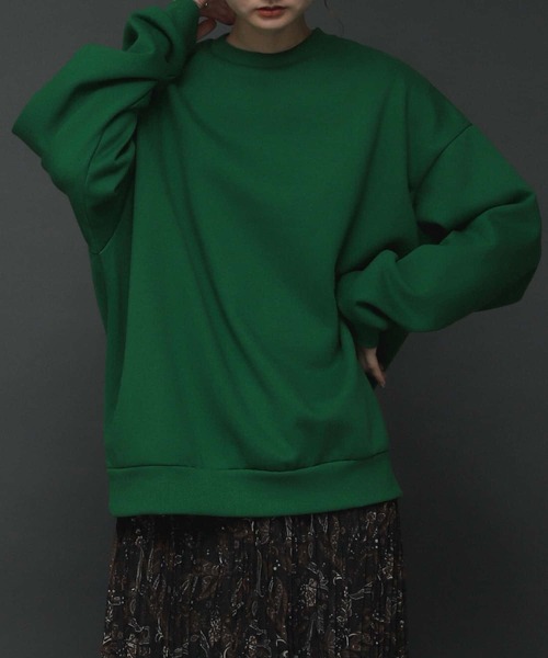 SENSE OF PLACE by URBAN RESEARCH（センスオブプレイスバイアーバンリサーチ）の「『XLサイズWEB/一部店舗限定』ウラキモウカラースウェットシャツ（スウェット・メンズ・ライトブルー/ブラック/パープル/ブルー/グリーン/アイボリー/ライトベージュ/オレンジ・MEDIUM/LARGE/X-LARGE）」の4枚目の写真