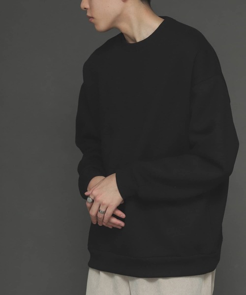 SENSE OF PLACE by URBAN RESEARCH（センスオブプレイスバイアーバンリサーチ）の「『XLサイズWEB/一部店舗限定』ウラキモウカラースウェットシャツ（スウェット・メンズ・ライトブルー/ブラック/パープル/ブルー/グリーン/アイボリー/ライトベージュ/オレンジ・MEDIUM/LARGE/X-LARGE）」の3枚目の写真
