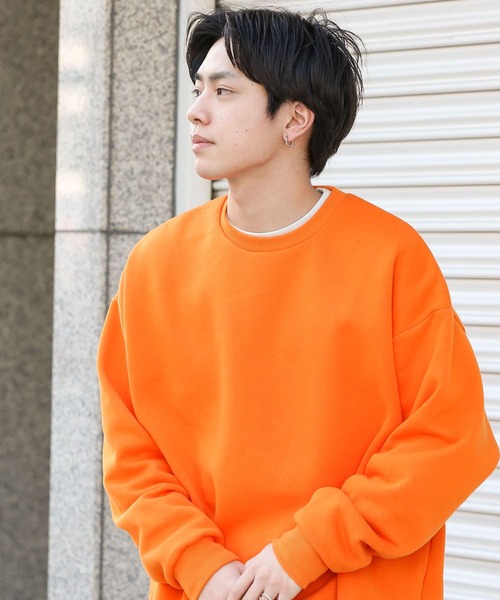 SENSE OF PLACE by URBAN RESEARCH（センスオブプレイスバイアーバンリサーチ）の「『XLサイズWEB/一部店舗限定』ウラキモウカラースウェットシャツ（スウェット・メンズ・ライトブルー/ブラック/パープル/ブルー/グリーン/アイボリー/ライトベージュ/オレンジ・MEDIUM/LARGE/X-LARGE）」の22枚目の写真