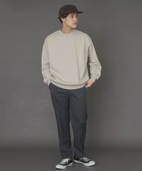 SENSE OF PLACE by URBAN RESEARCH（センスオブプレイスバイアーバンリサーチ）の「『XLサイズWEB/一部店舗限定』ウラキモウカラースウェットシャツ（スウェット・メンズ・ライトブルー/ブラック/パープル/ブルー/グリーン/アイボリー/ライトベージュ/オレンジ・MEDIUM/LARGE/X-LARGE）」の10枚目の写真