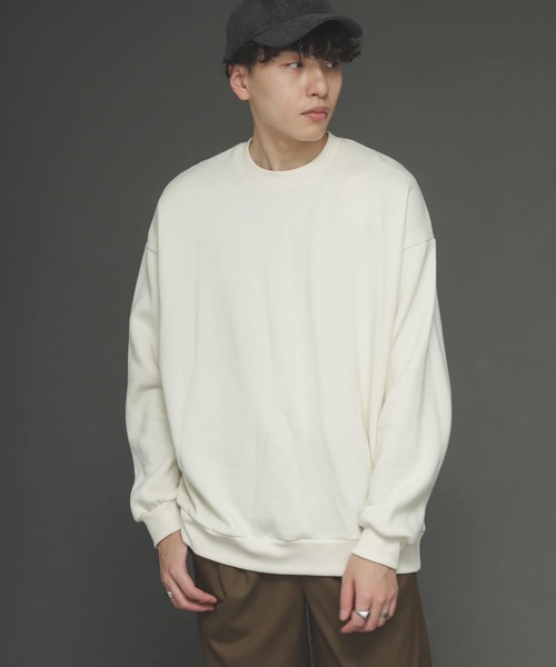 SENSE OF PLACE by URBAN RESEARCH（センスオブプレイスバイアーバンリサーチ）の「『XLサイズWEB/一部店舗限定』ウラキモウカラースウェットシャツ（スウェット・メンズ・ライトブルー/ブラック/パープル/ブルー/グリーン/アイボリー/ライトベージュ/オレンジ・MEDIUM/LARGE/X-LARGE）」の17枚目の写真