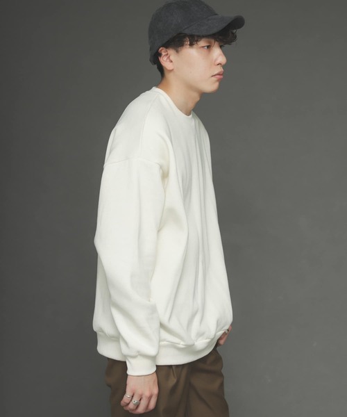 SENSE OF PLACE by URBAN RESEARCH（センスオブプレイスバイアーバンリサーチ）の「『XLサイズWEB/一部店舗限定』ウラキモウカラースウェットシャツ（スウェット・メンズ・ライトブルー/ブラック/パープル/ブルー/グリーン/アイボリー/ライトベージュ/オレンジ・MEDIUM/LARGE/X-LARGE）」の11枚目の写真