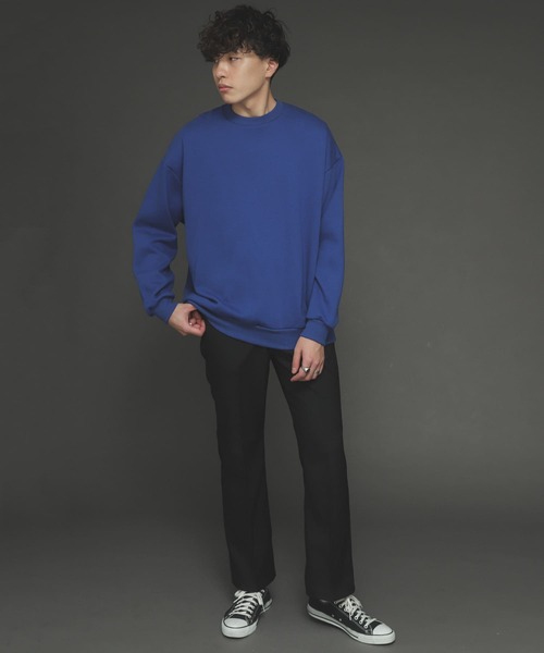 SENSE OF PLACE by URBAN RESEARCH（センスオブプレイスバイアーバンリサーチ）の「『XLサイズWEB/一部店舗限定』ウラキモウカラースウェットシャツ（スウェット・メンズ・ライトブルー/ブラック/パープル/ブルー/グリーン/アイボリー/ライトベージュ/オレンジ・MEDIUM/LARGE/X-LARGE）」の18枚目の写真