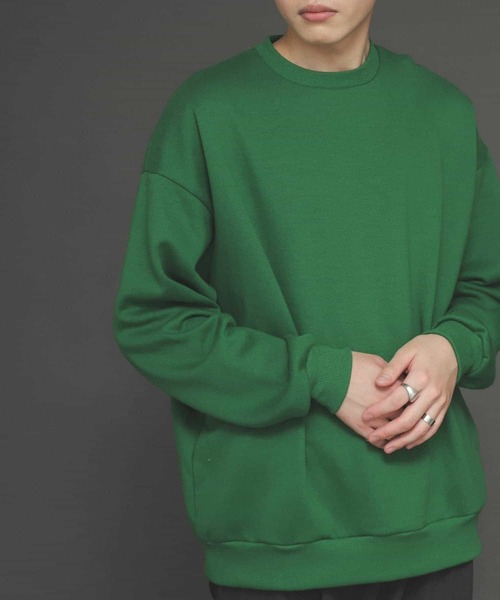 SENSE OF PLACE by URBAN RESEARCH（センスオブプレイスバイアーバンリサーチ）の「『XLサイズWEB/一部店舗限定』ウラキモウカラースウェットシャツ（スウェット・メンズ・ライトブルー/ブラック/パープル/ブルー/グリーン/アイボリー/ライトベージュ/オレンジ・MEDIUM/LARGE/X-LARGE）」の13枚目の写真