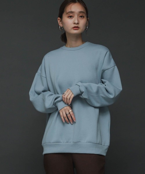 SENSE OF PLACE by URBAN RESEARCH（センスオブプレイスバイアーバンリサーチ）の「『XLサイズWEB/一部店舗限定』ウラキモウカラースウェットシャツ（スウェット・メンズ・ライトブルー/ブラック/パープル/ブルー/グリーン/アイボリー/ライトベージュ/オレンジ・MEDIUM/LARGE/X-LARGE）」の14枚目の写真