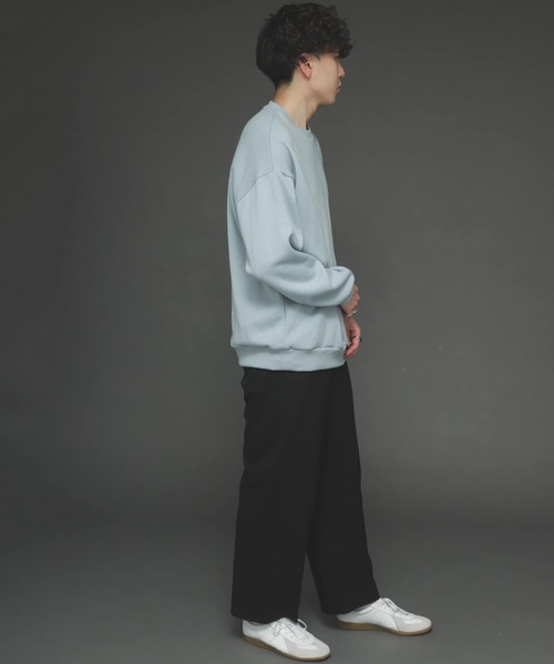 SENSE OF PLACE by URBAN RESEARCH（センスオブプレイスバイアーバンリサーチ）の「『XLサイズWEB/一部店舗限定』ウラキモウカラースウェットシャツ（スウェット・メンズ・ライトブルー/ブラック/パープル/ブルー/グリーン/アイボリー/ライトベージュ/オレンジ・MEDIUM/LARGE/X-LARGE）」の21枚目の写真