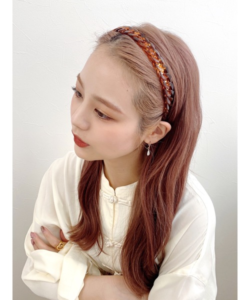 jumelle（ジュメロ）の「ツイストカチューシャ（カチューシャ・レディース・アイボリー/ブラウン・FREE）」の2枚目の写真