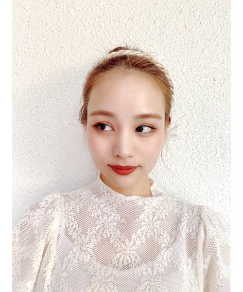 jumelle（ジュメロ）の「ツイストカチューシャ（カチューシャ・レディース・アイボリー/ブラウン・FREE）」の7枚目の写真