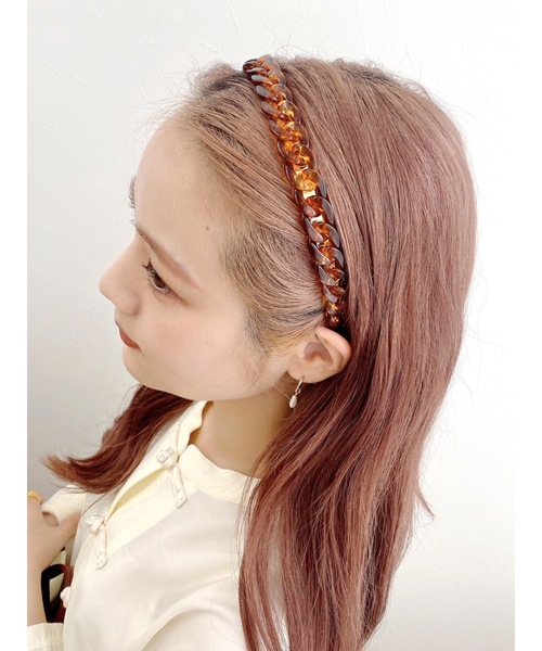 jumelle（ジュメロ）の「ツイストカチューシャ（カチューシャ・レディース・アイボリー/ブラウン・FREE）」の15枚目の写真