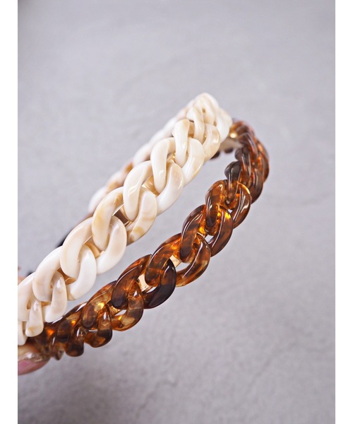 jumelle（ジュメロ）の「ツイストカチューシャ（カチューシャ・レディース・アイボリー/ブラウン・FREE）」の5枚目の写真