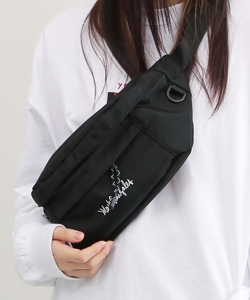 Mark Gonzales（マーク・ゴンザレス）の「【ユニセックスで着用可能】Mark Gonzales / マークゴンザレス 別注 コラボ ボディバッグ / ヒップバッグ（ボディバッグ/ウエストポーチ・メンズ・ブラック・FREE）」の15枚目の写真