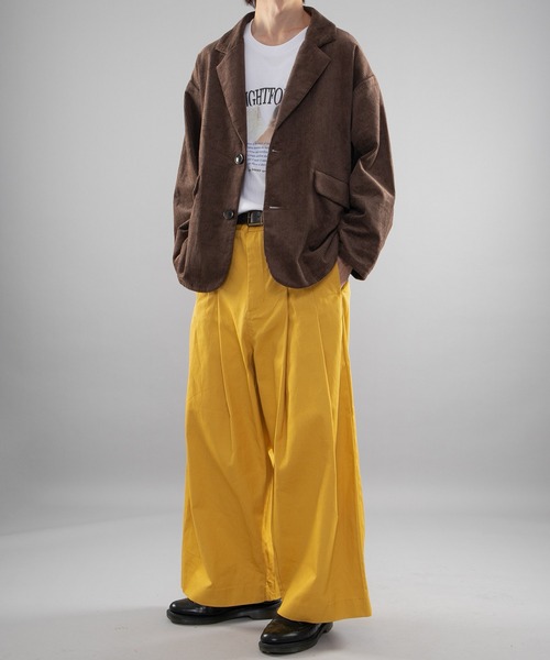 kutir（クティール）の「コーデュロイルーズジャケット【セットアップ着用可】（テーラードジャケット・メンズ・ダークブラウン/ダークグリーン/ブラック・MEDIUM/LARGE）」の14枚目の写真