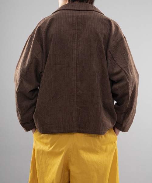 kutir（クティール）の「コーデュロイルーズジャケット【セットアップ着用可】（テーラードジャケット・メンズ・ダークブラウン/ダークグリーン/ブラック・MEDIUM/LARGE）」の20枚目の写真