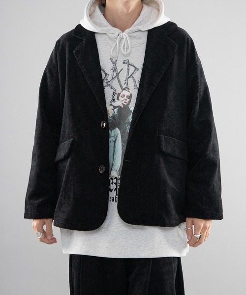 セール】コーデュロイルーズジャケット【セットアップ着用可