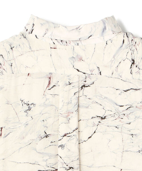 DANKE SCHON（ダンケシェーン）の「DankeSchon/ダンケシェーン/イペカビスコース大理石 ロングスリーブシャツ（シャツ/ブラウス・メンズ・ブラック/ベージュ・FREE）」の7枚目の写真