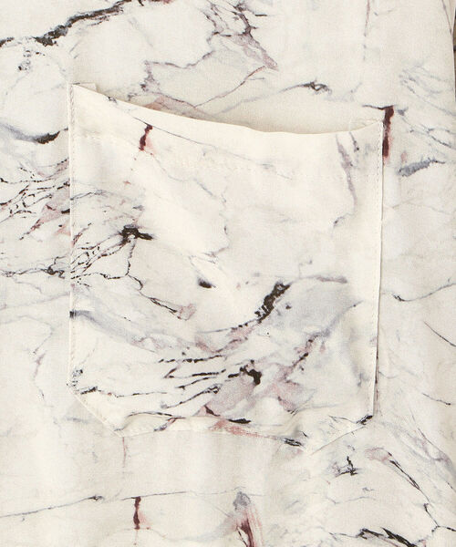 DANKE SCHON（ダンケシェーン）の「DankeSchon/ダンケシェーン/イペカビスコース大理石 ロングスリーブシャツ（シャツ/ブラウス・メンズ・ブラック/ベージュ・FREE）」の9枚目の写真