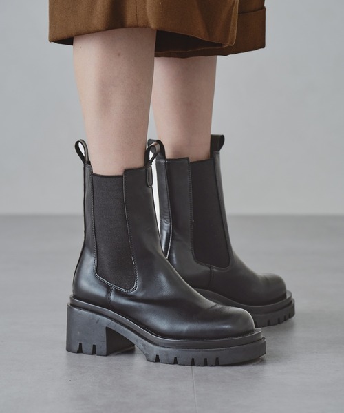 ORiental TRaffic（オリエンタルトラフィック）の「サイドゴアチェルシーブーツ/15401（ブーツ・レディース・ブラック/ブラウン・S/LL/3L/M/L/SS）」の15枚目の写真