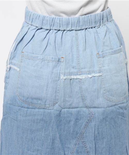 チャイハネ（チャイハネ）の「【チャイハネ】デニムグラデーションスカート（デニムスカート・レディース・ライトブルー/ブルー・FREE）」の7枚目の写真