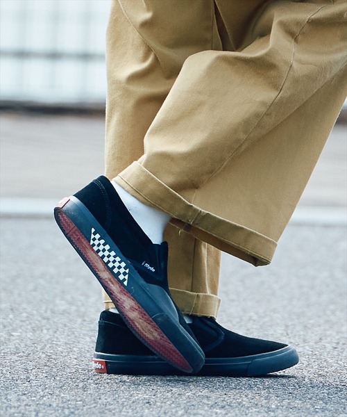 Slyde（スライド）の「【Slyde】SLYDE TECH SUEDE SLIPｰON（スニーカー・メンズ・ブラック×ブラック/ブラック×ホワイト・24.5/25.5/23.5/26.5/27.5/23/26/27/24/28/25）」の15枚目の写真