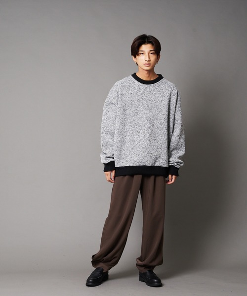 UNIIT(ユニット)の「【UNIIT/ユニット】裾カフス付き ルーズバルーンパンツ ワイドパンツ(その他パンツ・メンズ・チャコールグレー/ブラック/ベージュ・SMALL/MEDIUM/LARGE)」の9枚目の写真