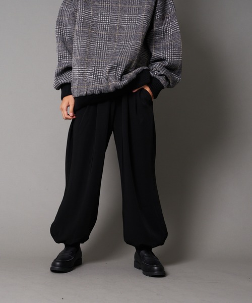 UNIIT(ユニット)の「【UNIIT/ユニット】裾カフス付き ルーズバルーンパンツ ワイドパンツ(その他パンツ・メンズ・チャコールグレー/ブラック/ベージュ・SMALL/MEDIUM/LARGE)」の16枚目の写真