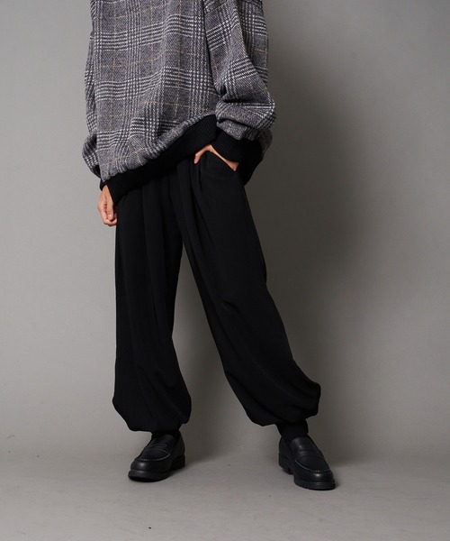 UNIIT(ユニット)の「【UNIIT/ユニット】裾カフス付き ルーズバルーンパンツ ワイドパンツ(その他パンツ・メンズ・チャコールグレー/ブラック/ベージュ・SMALL/MEDIUM/LARGE)」の6枚目の写真