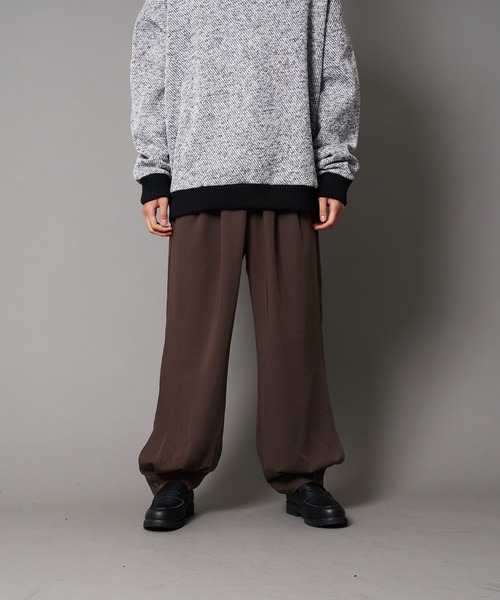 UNIIT(ユニット)の「【UNIIT/ユニット】裾カフス付き ルーズバルーンパンツ ワイドパンツ(その他パンツ・メンズ・チャコールグレー/ブラック/ベージュ・SMALL/MEDIUM/LARGE)」の10枚目の写真